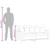vidaXL Dvivietė sofa, &scaron;viesiai pilkos spalvos, 140cm, audinys