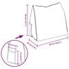 vidaXL Apsaugos Pagalvė &Scaron;viesiai pilka 60 x 20 x 50 cm audinys
