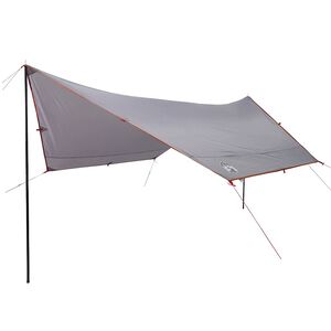vidaXL Stovyklavimo tentas, pilkas ir oranžinės, 430x380x210 cm
