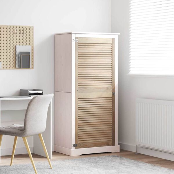 vidaXL Spintelės durys su durimis Natūrali 140,5 x 2,1 x 59,5 cm