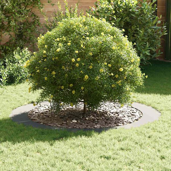 vidaXL tinkamas plok&scaron;tiems medžio žiedams 5 pcs Sidabro &Oslash;90 / 120 cm