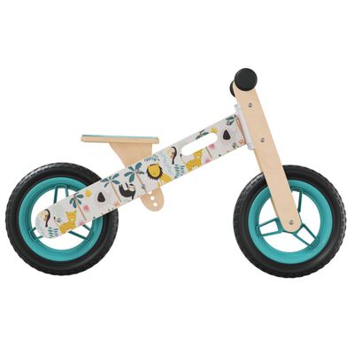 vidaXL Vaikiškas balansinis dviratis, mėlynos spalvos, su spaudiniais