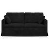 vidaXL Sofa Juoda 158 x 78 x 80 cm Aksomas
