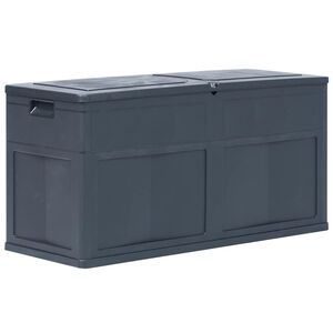 vidaXL Sodo daiktadėžė, juodos spalvos, 320 L