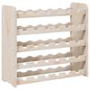 vidaXL Vyno butelių stovas, 67,5x25x60cm, pu&scaron;ies medienos masyvas
