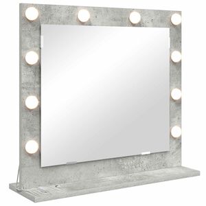 vidaXL Kosmetinis veidrodis Stačiakampio Betono pilka 60 x 55 x 18 cm