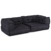 vidaXL Dvivietė modulinė sofa, antracito spalvos, 140x70x36, audinys