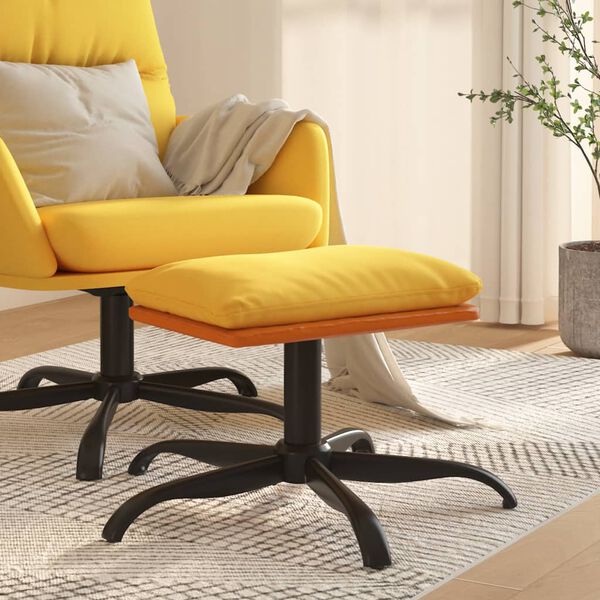 vidaXL Pakoja, garstyčių geltonos spalvos, 60x60x36cm, audinys