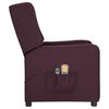 vidaXL Elektrinis masažinis krėslas, violetinės spalvos, audinys