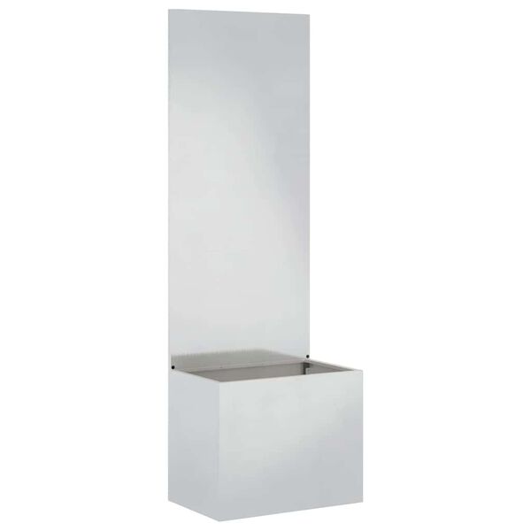 vidaXL Sodo privatumo ekranas &bdquo;Fretwork&ldquo; Sidabrinė 50 x 140 cm