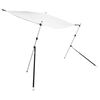 vidaXL T tipo uždangos prailginimas, baltas, 170x170x(115-183)cm