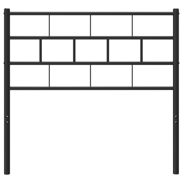 vidaXL Metalinis galvūgalis, juodos spalvos, 90cm