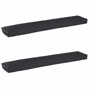 vidaXL Pallet pagalvių rinkinys 2 vnt. Oksfordo audinys Juoda