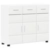 vidaXL Kabalas FLORIN 88,5 x 30,5 x 73 cm Balta Apdirbta mediena