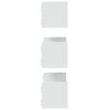 vidaXL Sieninės lentynos, 3vnt., baltos, 58x18x18cm, apdirbta mediena