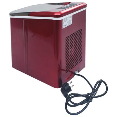 vidaXL Ledukų gaminimo aparatas, raudonos spalvos, 1,4l, 15kg/24val.