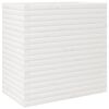 vidaXL Sodo lovelis, baltas, 70x40x68,5cm, pu&scaron;ies medienos masyvas