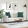 vidaXL Sofa Pagalvės 2 pcs Tamsiai žalia 80 x 80 cm Kordūrinis audinys