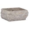 vidaXL Praustuvas, pilkos spalvos, 30x30x13cm, marmuras