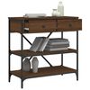 vidaXL Konsolinis staliukas, rudas ąžuolo, 75x34,5x75cm, mediena
