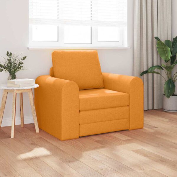 vidaXL Sofa lova Tamsiai geltona 98 x 71 x 83 cm audinys
