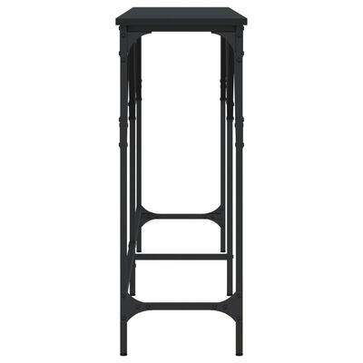 vidaXL Konsolinis staliukas, juodas, 180x29x75cm, apdirbta mediena