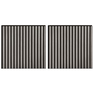 vidaXL Sienų plok&scaron;tės 2 pcs Pilka 60,5 x 60 cm