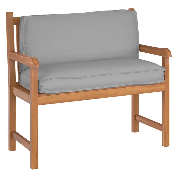 vidaXL Padėklo pagalvėlė atlošui su pagalve Pilka 120 x 40 x 12 cm