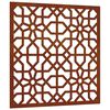 vidaXL Sodo sienos dekoracija, 55x55cm, corten plienas