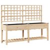 vidaXL Sodo vazonas Smėlio 203,5 x 54 x 152,5 cm