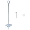 vidaXL Žemės inkaras 10 pcs Sidabrinė &Oslash;10 x 40 cm Cinkuotas metalas
