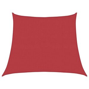 vidaXL Uždanga nuo saulės, raudonos spalvos, 3/4x3m, HDPE, 160g/m&sup2;