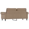 vidaXL Dvivietė sofa, kapučino spalvos, 140cm, dirbtinė oda