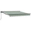 vidaXL Markizės rėmas Žalia ir balta 350 x 250 cm