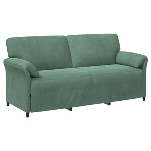 vidaXL 3-Vietis Sofa Jūrinė žalia 198 x 83 x 95 cm Aksomas