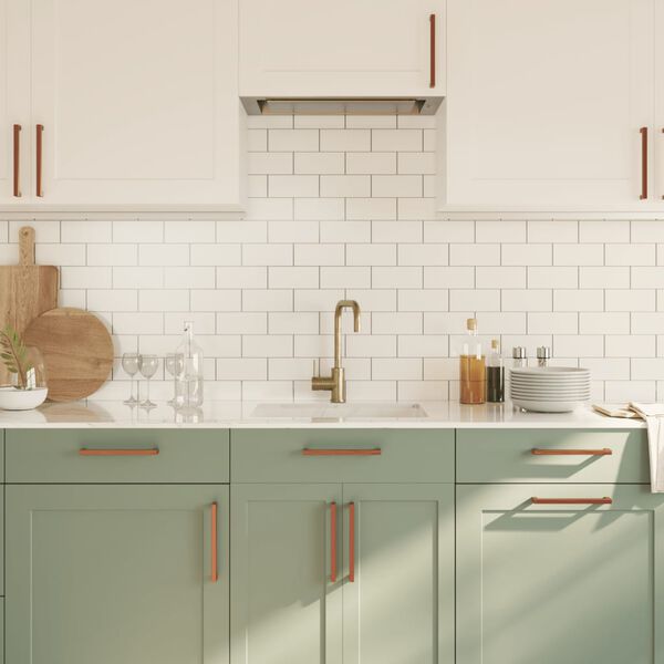 vidaXL Spintelės rankenėlės, 5vnt., bronzinės, nerūdijantis plienas