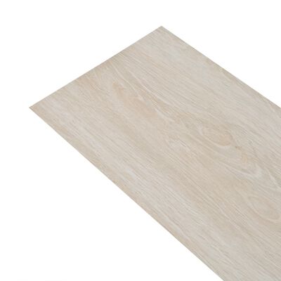 vidaXL Grindų plokštės, klasikinės ąžuolo baltos, PVC, 2,51m², 2mm