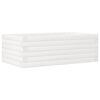 vidaXL Sodo lovelis, baltas, 70x40x23cm, pu&scaron;ies medienos masyvas