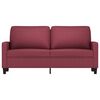 vidaXL Dvivietė sofa, raudonojo vyno spalvos, 140cm, audinys