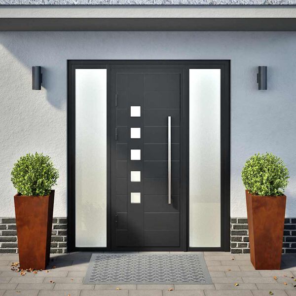 vidaXL sodo vazonai 2 vnt 35x35x75 cm oro sąlygoms atsparus plienas