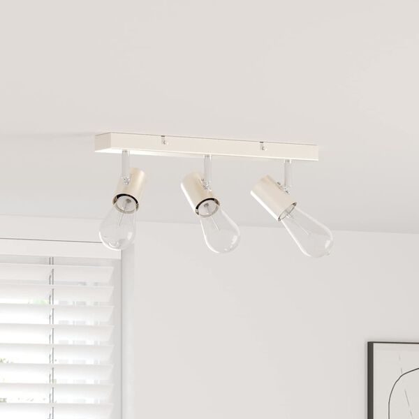 vidaXL Lubų prožektorius Nikelio 38 x 6,5 x 11,5 cm metalas