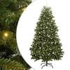 vidaXL Dirbtinė Kalėdų eglutė 240 cm 300 LED &Scaron;ilta balta Žalia