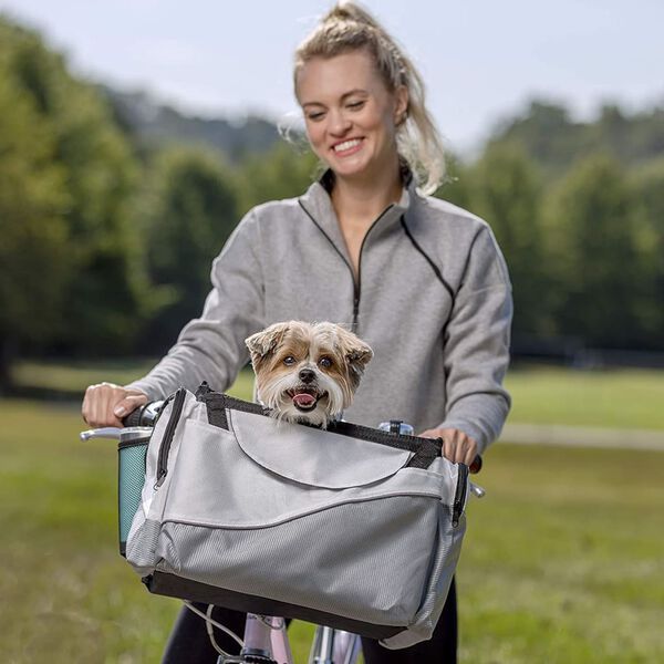 SOLVIT Dviračio krep&scaron;ys &scaron;unims, pilkos spalvos