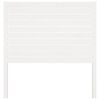 vidaXL Lovos galvūgalis, baltas, 81x4x100cm, pušies medienos masyvas