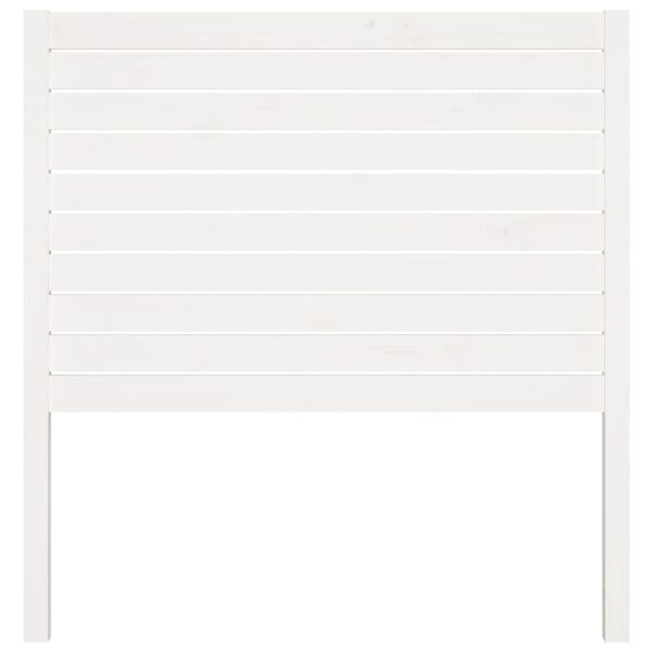 vidaXL Lovos galvūgalis, baltas, 81x4x100cm, pušies medienos masyvas