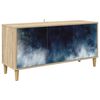 vidaXL Televizoriaus spintelė RAALTE 102 x 33 x 50 cm Sonoma ąžuolo