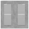 vidaXL Pakabinama stiklinė spintelė, &ldquo;Lyon&rdquo;, betono, 60x31x60cm