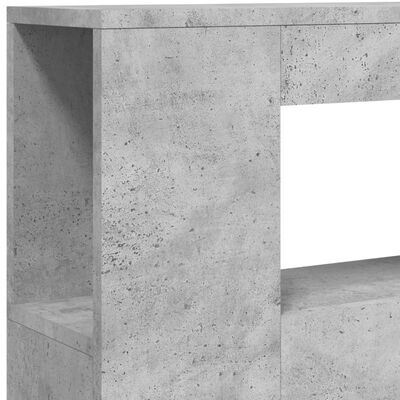 vidaXL LED galvūgalis, betono, 100x18,5x103,5cm, apdirbta mediena
