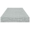 vidaXL Pakabinamos lentynos, 2vnt., betono pilkos, 60x23,5x3,8cm, MDF