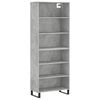 vidaXL Komoda, betono pilka, 69,5x32,5x180cm, apdirbta mediena